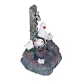 Cryfokt Garten-Entenfamilien-Statue, Niedliche Harzverzierung für Hof- und Terrassendekoration, Tierliebhaber, Gartenstatuen Als Besucherattraktion