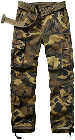 pluvialix Damen Hosen Cargo Hose Multi Taschen Wanderhose Workwear Reißverschluss Armee Militär Outdoorhose Relaxed-Fit Trekkinghose Cargohose