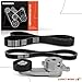 A-Premium Engine Serpentine Belt Drive Kit with Tensioner Compatible with Ford Escape 2009-2012, Fusion 2010-2012, 3.0L, 3-PC Set