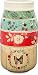 Pavilion Gift Company 23129 Live Simply Floral Mason Jar Measuring Cups, Multicolor
