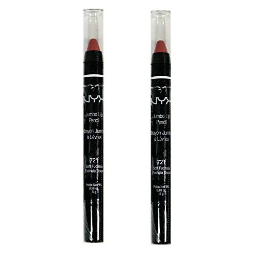 Pack of 2 NYX Jumbo Lip Pencil, 721 Soft Fuchsia (JLP721)