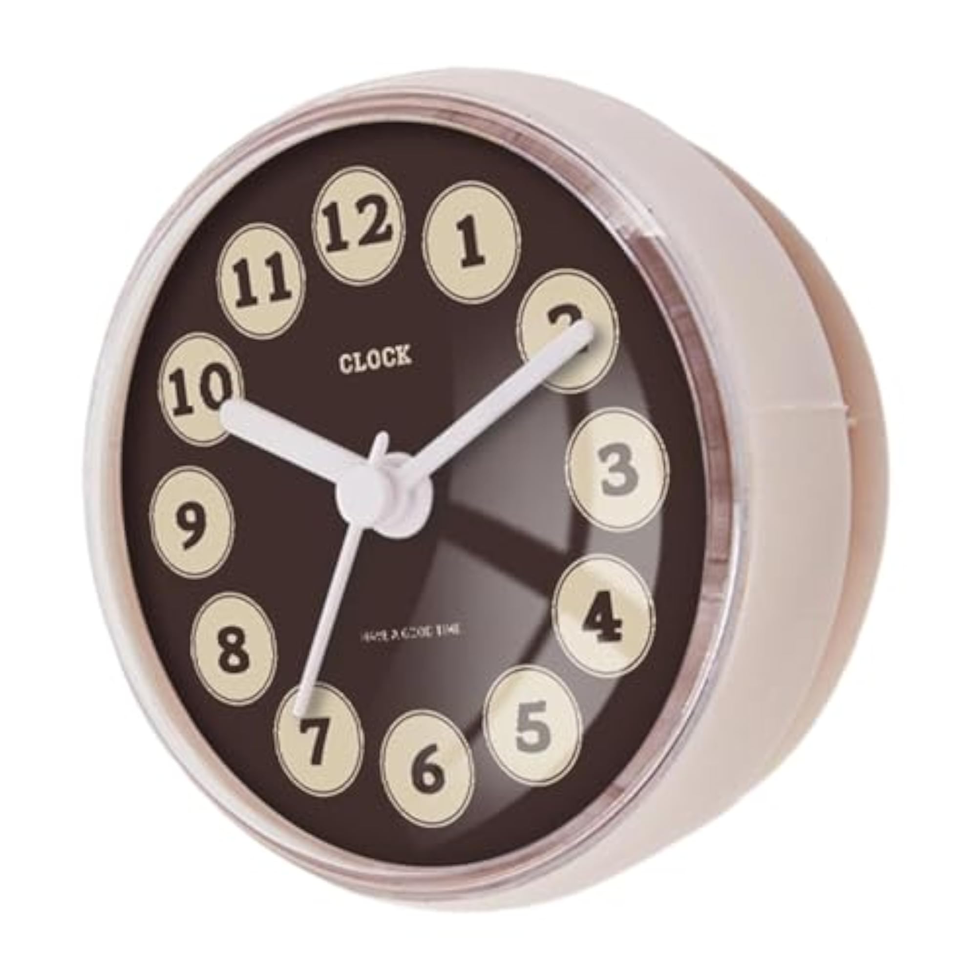 Waterproof Shower Wall Clock, Bathroom Style E