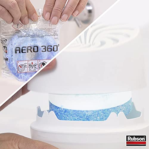 Miniatura 7 de Rubson Aero 360 Baño, Deshumidificador Portátil Sin Cable Para Baño, Absorbe Humedad Para La Circulación Del Aire, Disipador De Condensación Antihumedad, Dispositivo Y Tableta 450 G