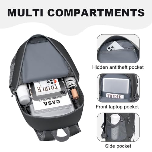 Image of MIYCOO Backpack - Ultra Lightweight Packable Backpack for Travel Camping, Hiking Back Pack Waterproof Foldable Daypack for Men Women Grey