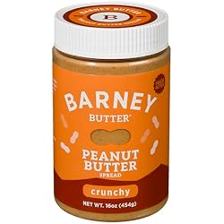 1 of Barney Butter Peanut Butter, Crunchy, 16 Ounce Jar, Natural, No Stir, Non-GMO, Gluten Free, Keto, Vegan