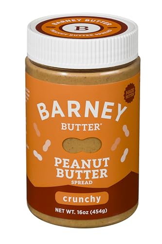 Barney Butter Peanut Butter, Crunchy, 16 Ounce Jar, Natural, No Stir, Non-GMO, Gluten Free, Keto, Vegan Barney Butter Peanut Butter, Crunchy, 16 Ounce Jar, Natural, No Stir, Non-GMO, Gluten Free, Keto, Vegan
