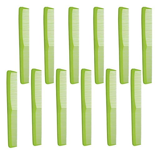 7 inch All Purpose Hair Comb. Hair Cutting Combs. Barber’s & Hairstylist Combs. Neon Yellow. 12 Units.