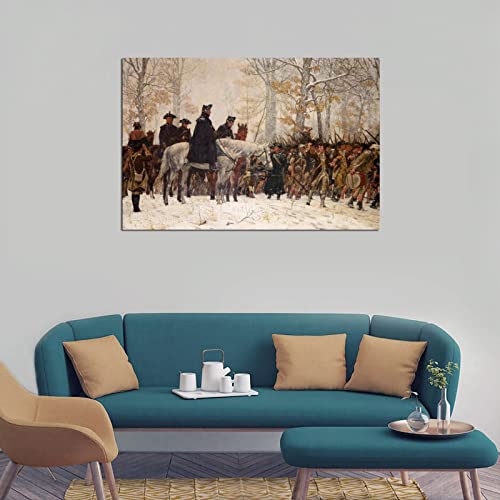 Generic S2KLS069WB5D Large George Washington At Valley Forge Revolutionary War Canvas Art Poster And Wall Art Picture Print Modern Family Bedroom Decor Posters 16X24Inch thumb #3