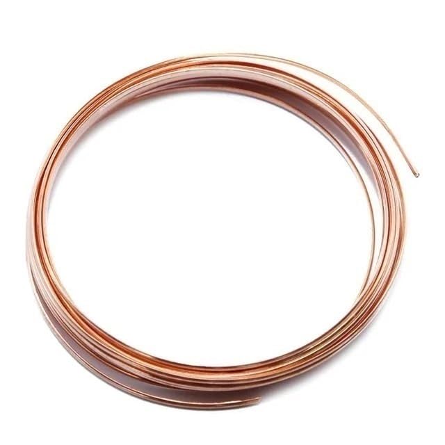Bobine de fil de cuivre, Bobine de cuivre T2 de 10 m, diamètre 1,1 mm, calibre 1,2 mm, fil de cuivre pur 16-18, conductivité électrique(1.2mm X 10M)