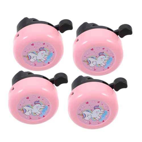HANABASS 4pcs Cartoon Bike Bell with Loud Clear Sound Bicycle Bell for Handlebar Cute Cycling Accessories for Boys and Fun and Durable Design