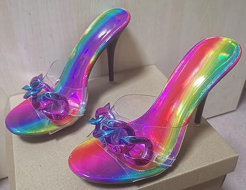Mules stiletto d'été décontractées talons transparents taille 42 - 2