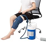 Cold Therapy Machine System for Knee & Joint Compression Pad for Post-Surgery Injuries Pain with Adjustable Lightweight 9 Quart Programmable Timer - Quiet Pump Strong Cryotherapy Pain Relief Treatment