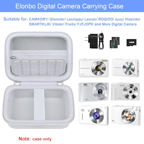 Funda para cámara digital compacta Elonbo color blanco miniatura 2