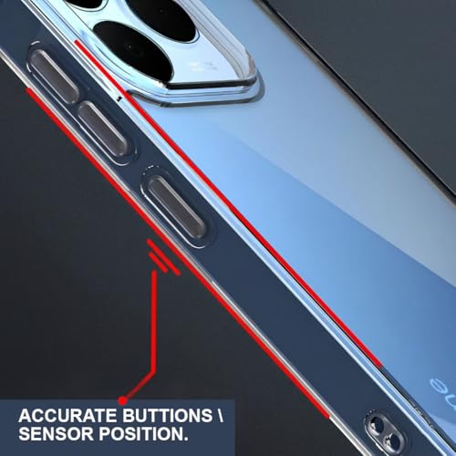 Image of Fashionury 3D Raised Transparent Crystal Clear Back Cover for Realme 15T 5G | Shockproof Design | Anti-Slip Grip | Camera Protection | 360 Degree Protection Mobile Case
