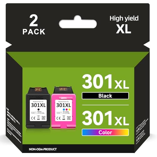 Cartouche 301 XL ZENOINK noire et couleur pack compatible imprimantes HP DeskJet et Envy