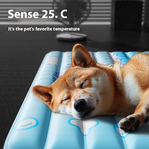 Tapis de refroidissement pour chiens et chats lavable et pliable pour l'été - 5