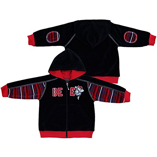 Velluto nero Felpa con cappuccio per bambini felpa...