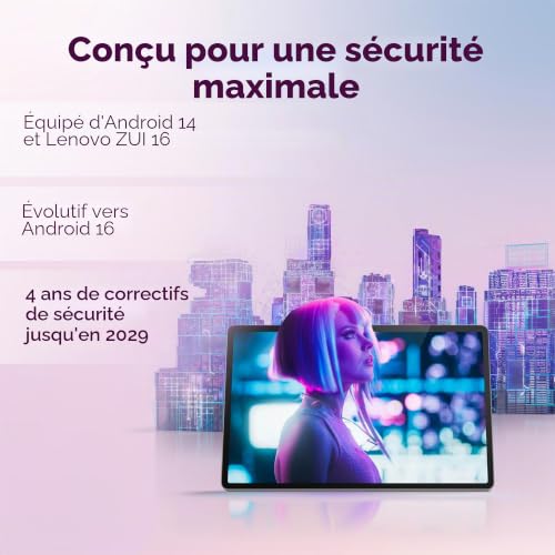 Lenovo Idea Tab Pro, écran 3K 12,7" 144 Hz, processeur Mediatek Dimenity 8300, 8 Go de mémoire, 256 Go de mémoire, WiFi 6, Tablette Android 14, Carte à Stylet Incluse - Seafoam Green