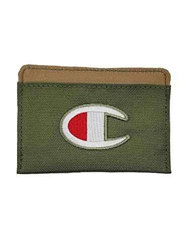 Porte-carte Champion Lifeline homme femme, petit portefeuille fin kaki CM9-0811