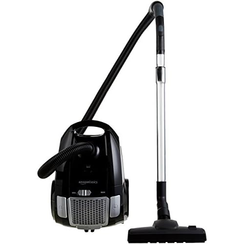 AmazonBasics – Staubsauger mit Beutel, leistungsstark, für Hart- und Teppichböden, HEPA-Filter, mit Geschwindigkeitskontrolle, 700 W, 3,0 l, EU