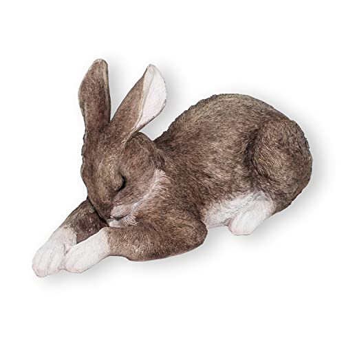 colourliving Hasenfigur Theo | Osterhasen Figuren Hasenbüsten Hasenohren | Deko Hasen für den Garten oder das Haus | Verschiedene Motive (schlafend)