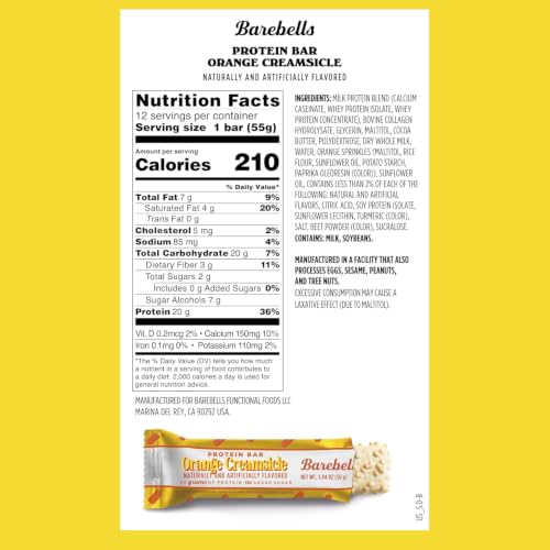 Image of Barebells Bars Orange Creamsicle 55g 2-pack