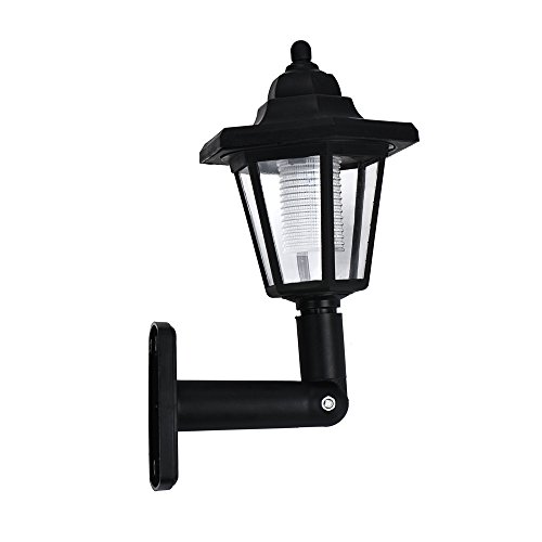 Solar Power LED Light Path Way Wall Landscape Mount Garden Fence Lamp Outdoor