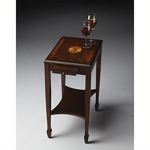 Beaumont LaneTraditional Wood Side Table in Plantation Cherry