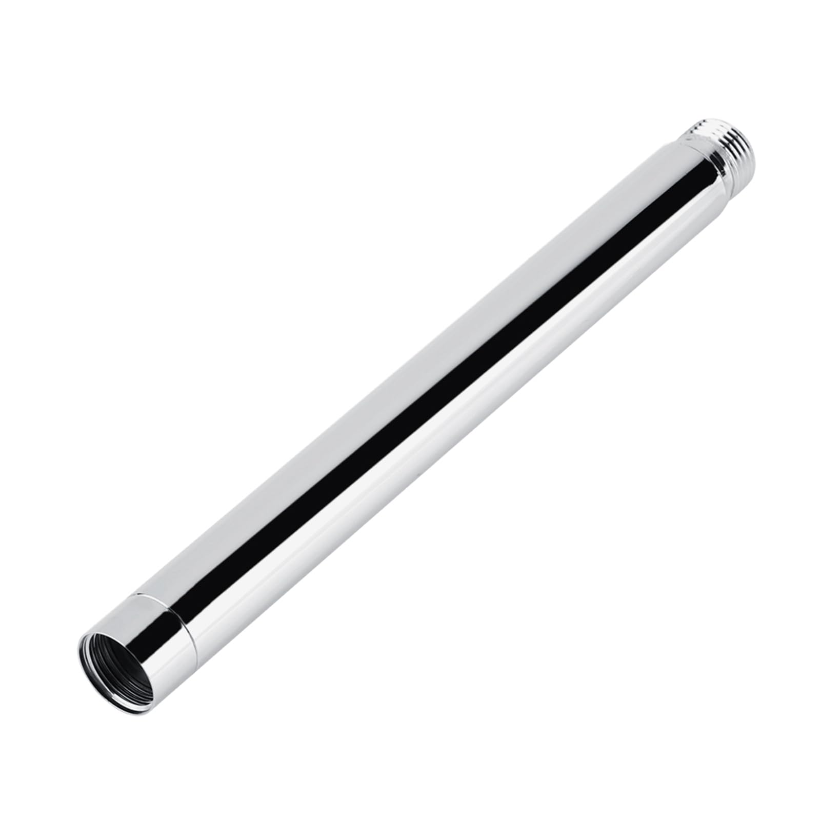 Extensor de Ducha Tubo de Acero Inoxidable, 8 Pulgadas Baño de Mano Extensión, G1/2 Redondo de Cromado Extensor de Cabezal para Accesorio Alcachofa Fija