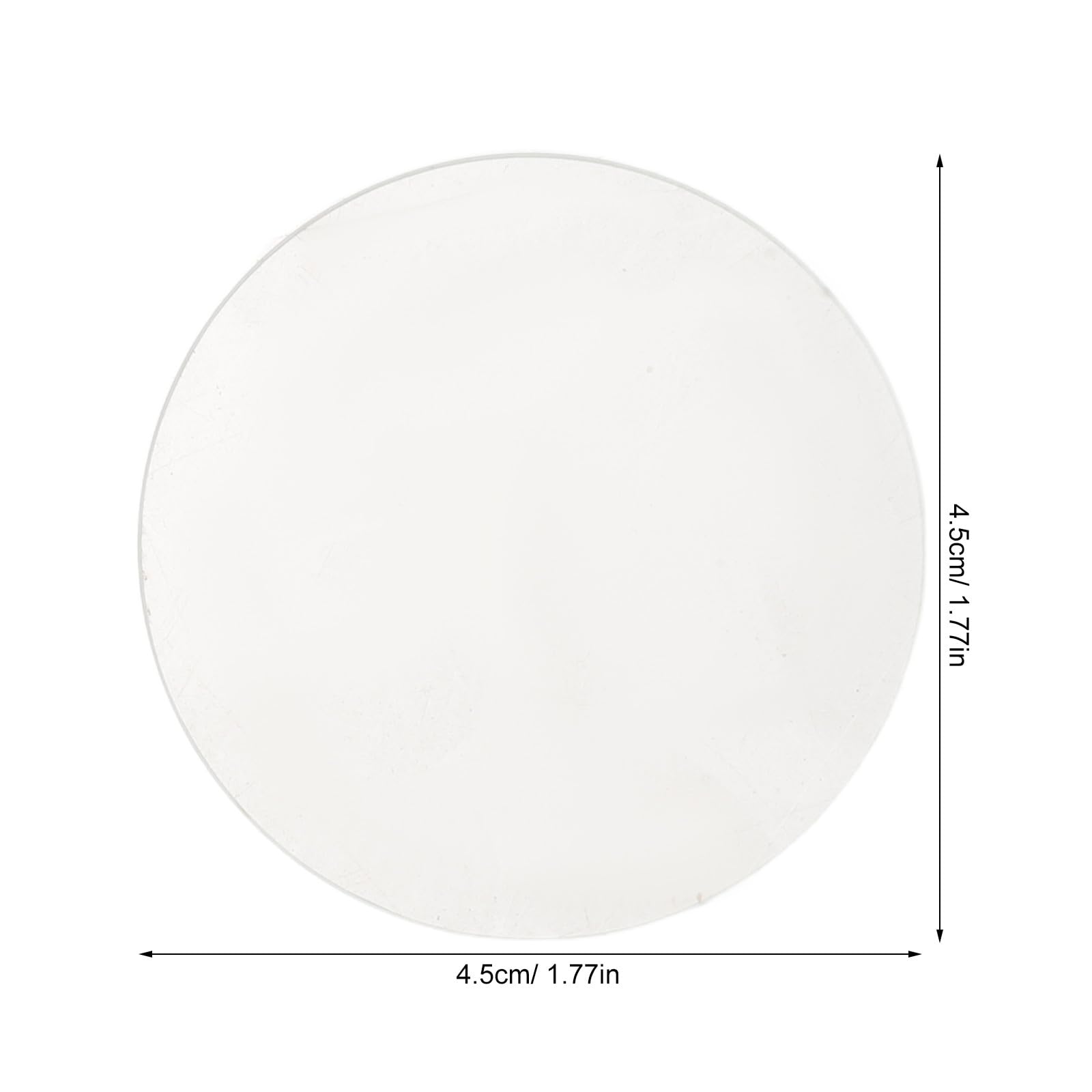 Healeved Lot de 20 disques de protection en verre pour spots encastrés, lentilles plates et transparentes de rechange, diamètre 4,5 cm (1,8 pouce), compatibles avec les spots encastrés MR16 et