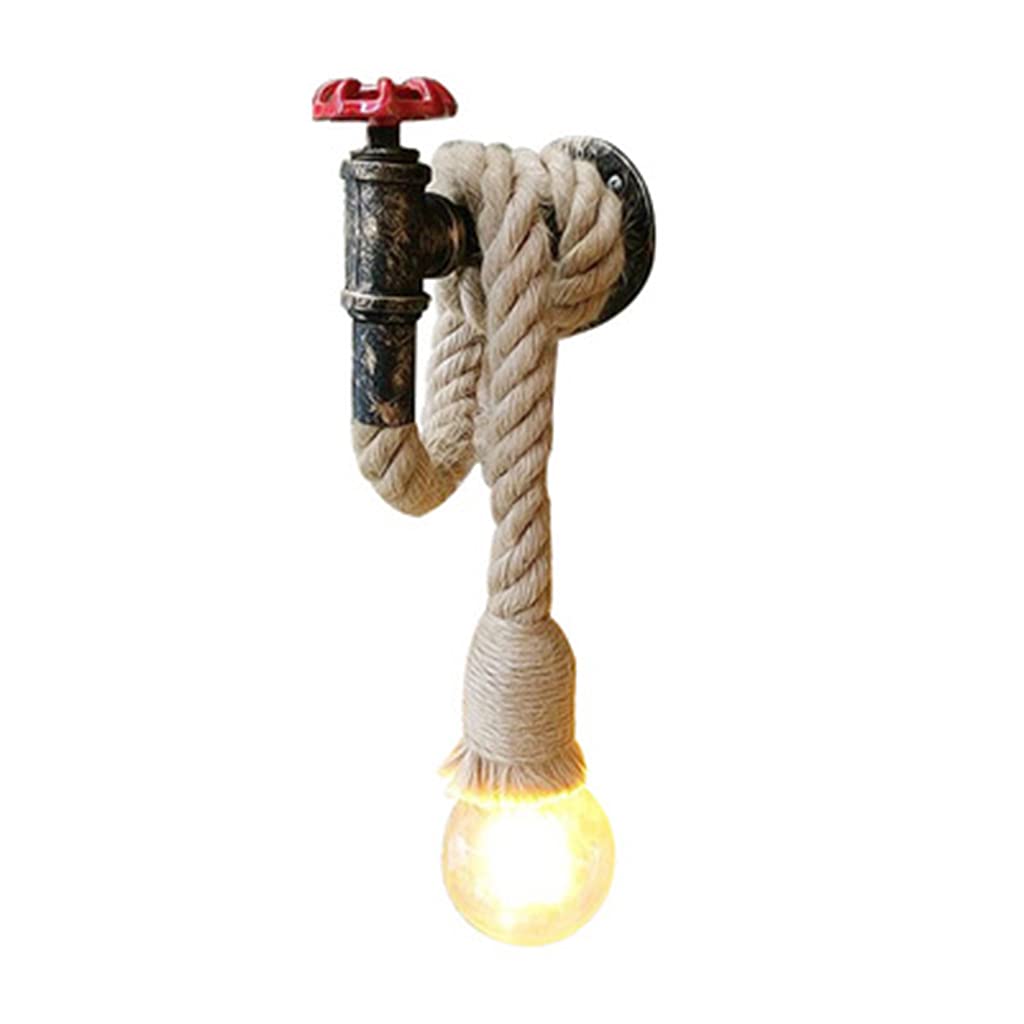 Hsioluted Steampunk Sconce for CafeRestaurant Farmhouse Industrial Water Pipe Wall Sconce Steampunk Vintage Edison Wall Wrought Iron Lamp