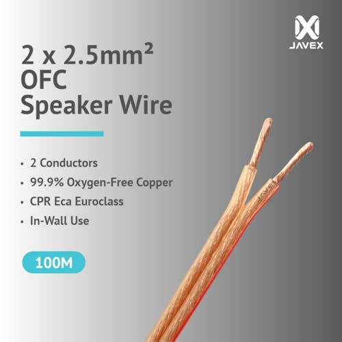 Cable de altavoz OFC para empotrar y crear el cine en casa perfecto en el salón de tu hogar 100m 2