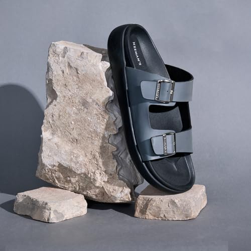 Image of Neeman's PureWhoosh Flow Sandals for Men | Double-Buckle Comfort | Lightweight, Flexible & Stylish Everyday Wear