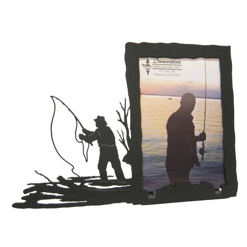 Fishing Angler Picture Frame, Fly Fishing, 3.5x5 Portrait, MADE IN USA