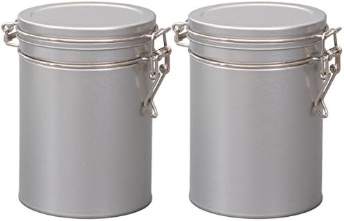 2 Stück Teedosen Aus Weißblech - Luftdichte Aufbewahrung Für Tee & Kaffee