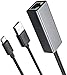 Price comparison product image Fire TV Stick Ethernet Adapter,Ethernet Adapter for Fire Stick and Chromecast,Chromecast Ultra 4k,Fire TV Cube,Chromecast 3/2/1,Micro USB to LAN RJ45 with Power Supply Cable By Dragon Trading