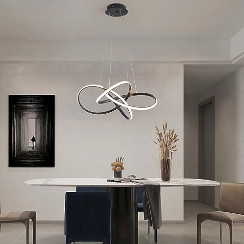 Table à manger pendant light 42W lustre moderne LED à télécommande - 4