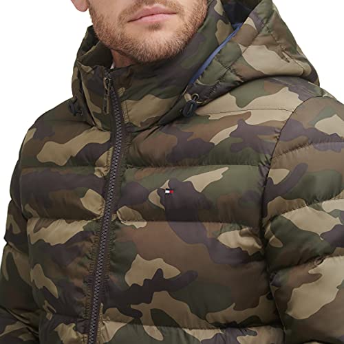Image of Tommy Hilfiger Men's Down Alternative Hooded Puffer Jacket (Standard and Big & Tall)