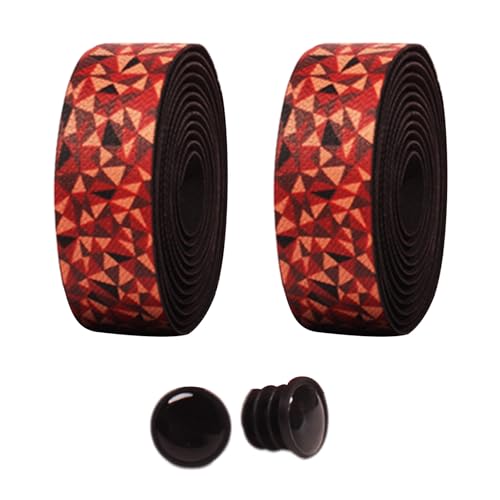 2 個の快適な自転車ハンドルバーテープ防振ラップ滑り止め自転車ハンドルバーラップサイクリングアクセサリー自転車ハンドルバー衝撃吸収汗吸収快適