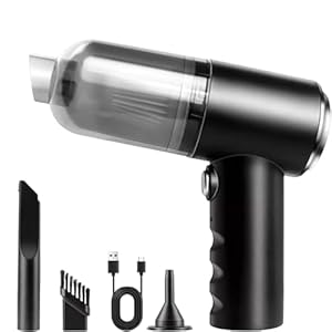 QIIZCP Handheld Vacuum Cleaner, 3-in-1 Cordless Handheld Vacuum Cleaner, 22000Pa Powerful Car V acuum Cleaner Cordless, Lightweight Mini for Carpet Pets Hair, Pet Hair Vehicle Home Office