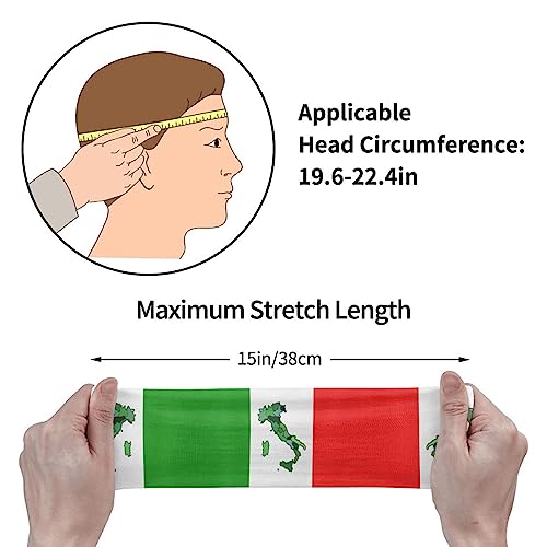 Image of Cute Flag Headbands Women Men Flag Sweatband Sports Headband for Running, Cycling, Yoga Gym, Working Out