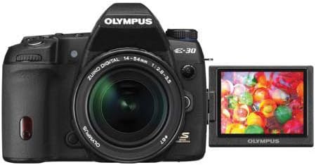 OM SYSTEM OLYMPUS E30 12.3MP Digital SLR with Image Stabilization with 14-54mm f/2.8-3.5 II AF Zuiko Lens