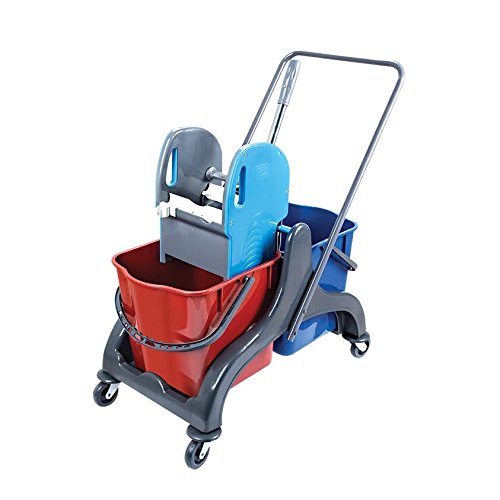 Aviva Pro 50 - Lavapavimenti a doppio carrello per la pulizia, 2 x 25 litri