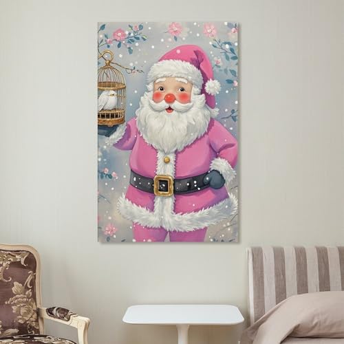 Impression sur toile Père Noël pour sublimer un mur vide sans effort