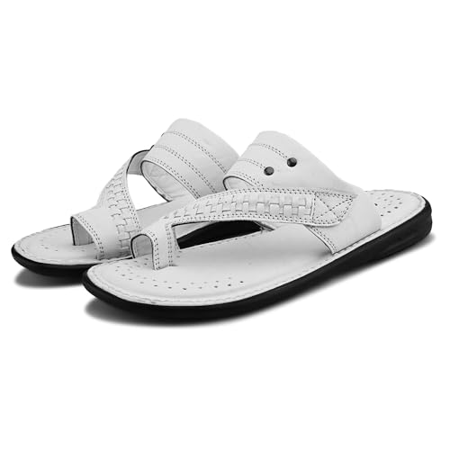Image of Centrino Men's Slippers | Kolhapuri Style Chappals with Soft Cushioned Footbed | Comfortable & Durable | Traditional Yet Stylish Footwear for Men (9541)
