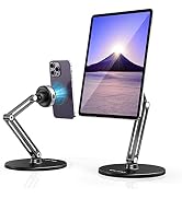 Ulanzi タブレットスタンド スマホスタンド 【2023最新型 電動吸盤式】折り畳み iPad用スタンド 卓上スタンド アーム タブレット/スマホス両用 高さ調整 角度調整 360度回転 ア...