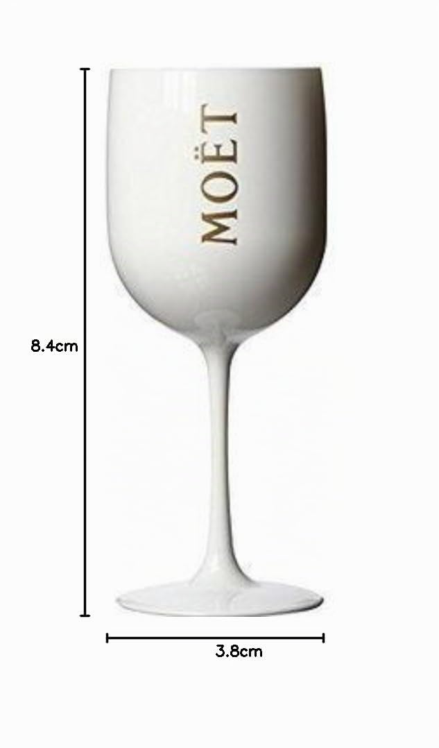Moet Chandon Ice Imperial - Copa de champán (acrílico), color blanco