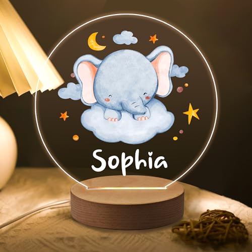 Lámpara de Noche Personalizada para Niños LED 7 Colores miniatura 2