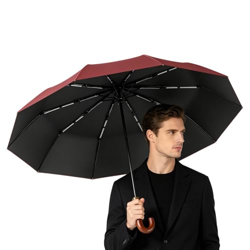 Parapluie robuste automatique pour éviter la pluie en voyage d'affaires