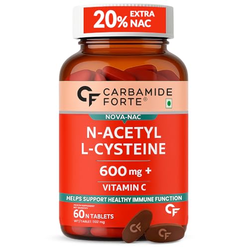 Carbamide Forte N-Acetyl L-Cysteine 600mg (NAC) | N AcetylCysteine supplement - 60 capsules